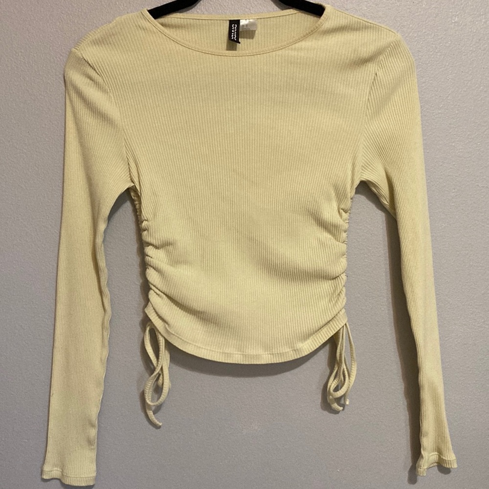 yellow divided long sleeve